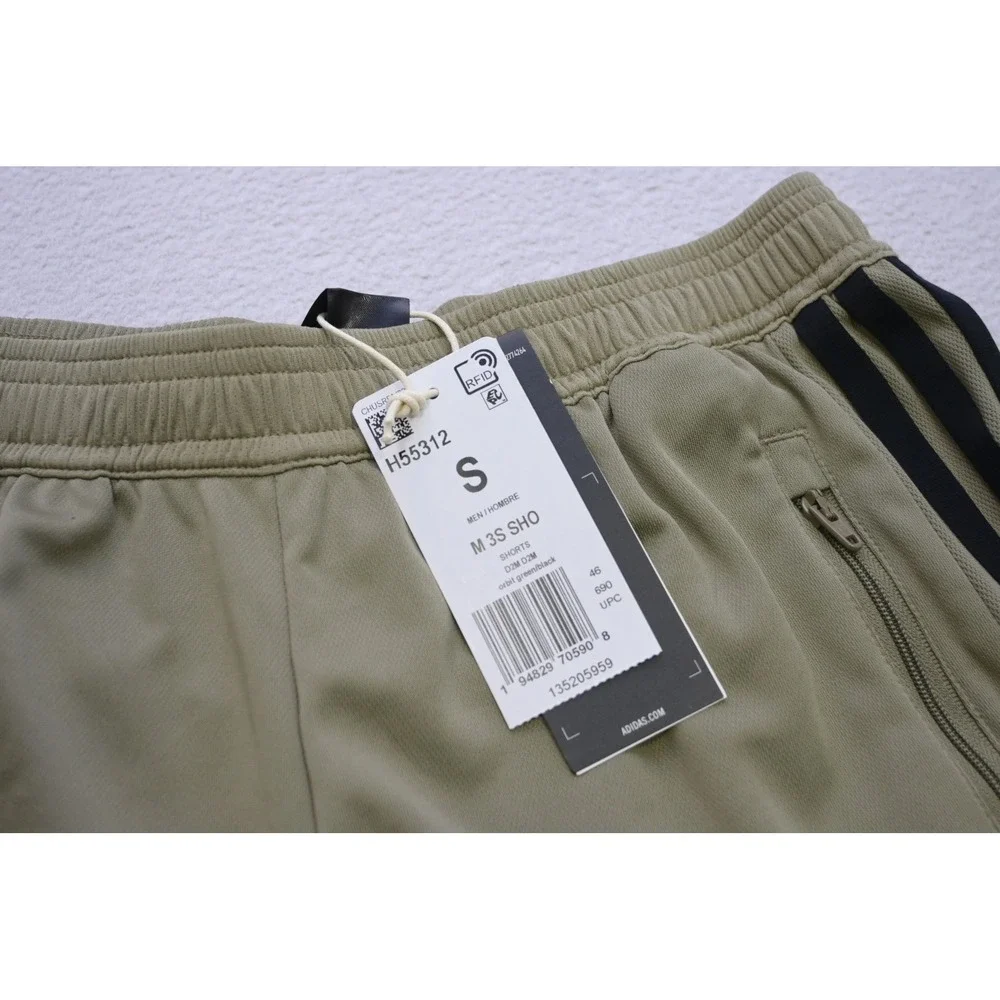 Adidas Gym Shorts Mens S Green Aeroready 3-Stripe Training Soccer‎ Athletic New